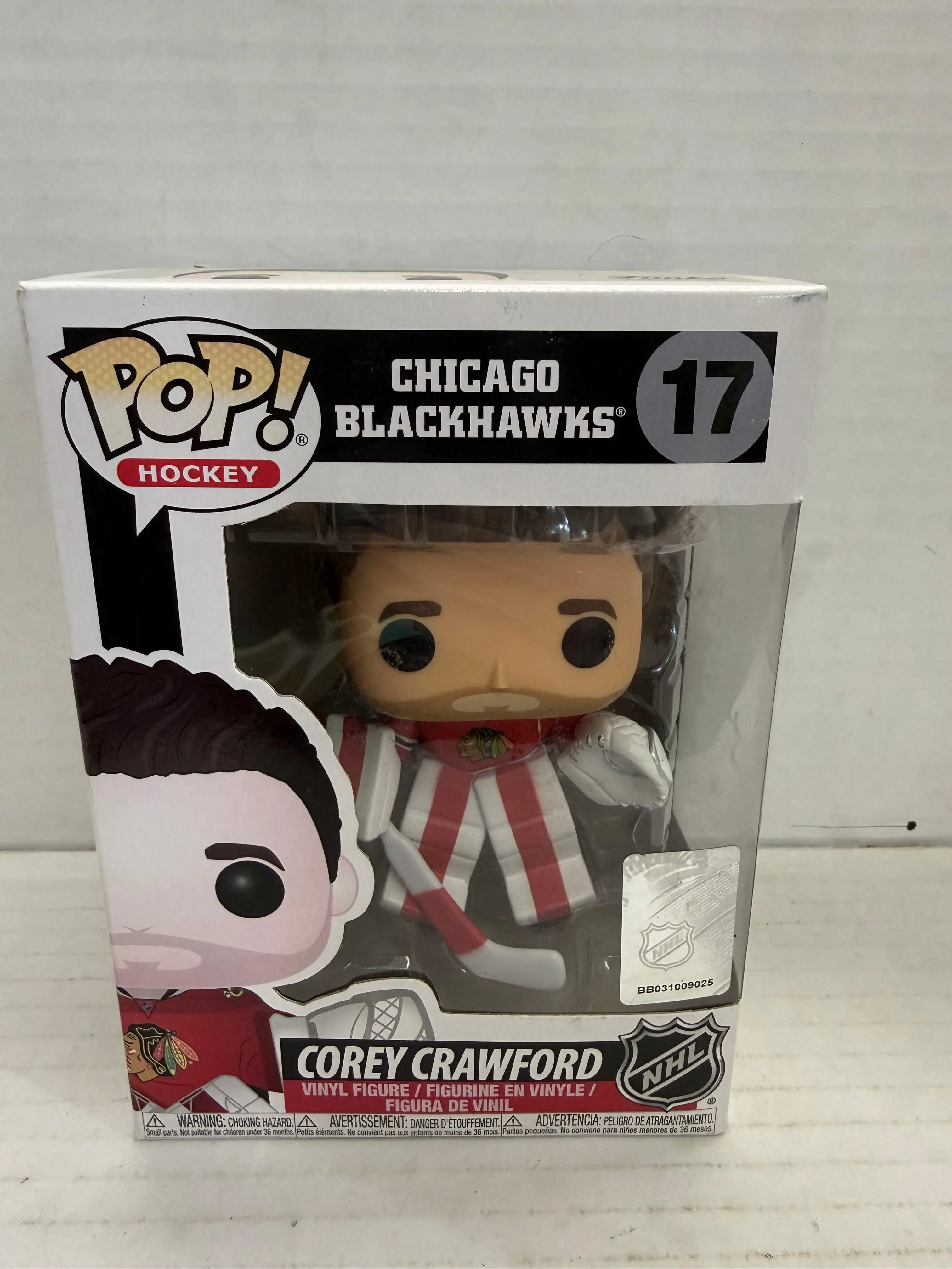 Corey Crawford Funko POP! Vinyl NHL Hockey #17 Chicago Blackhawks Vaulted 2017