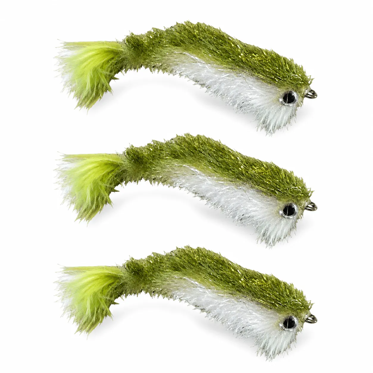 Game Changer Articulated Streamer Olive and White | 3 Pack