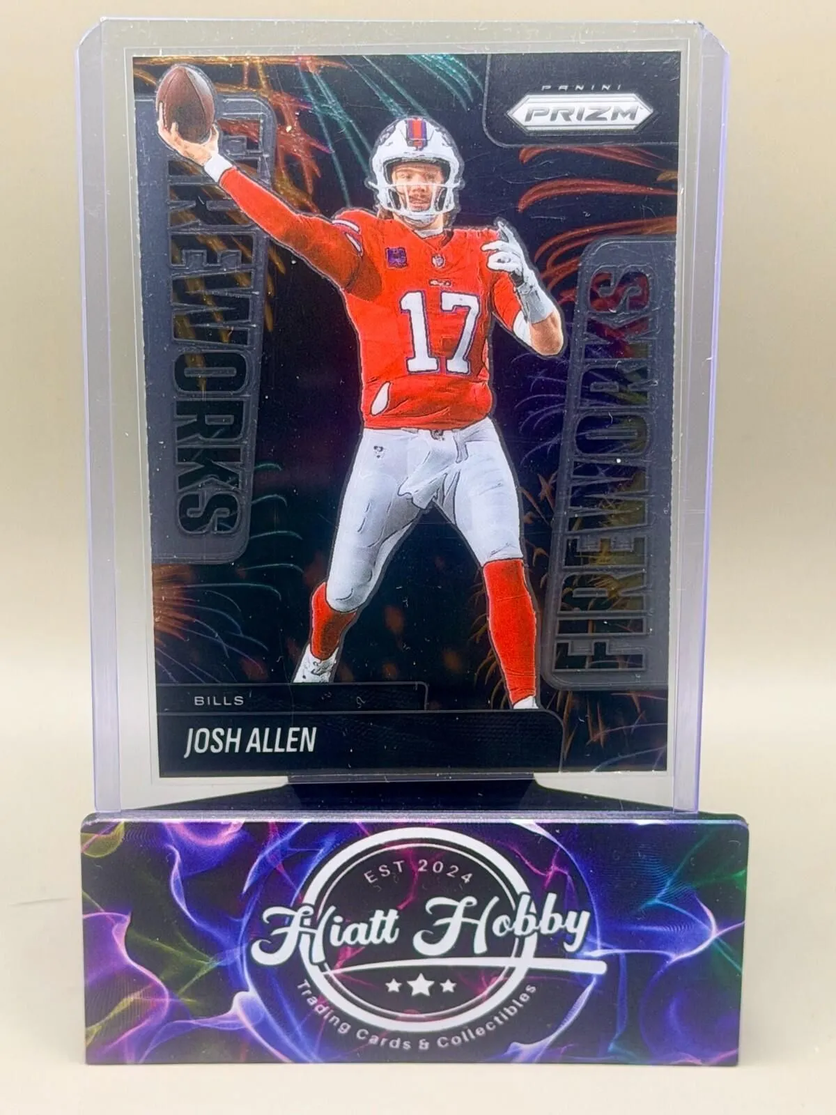 2025 Panini Prizm Football - #23 Josh Allen - Fireworks