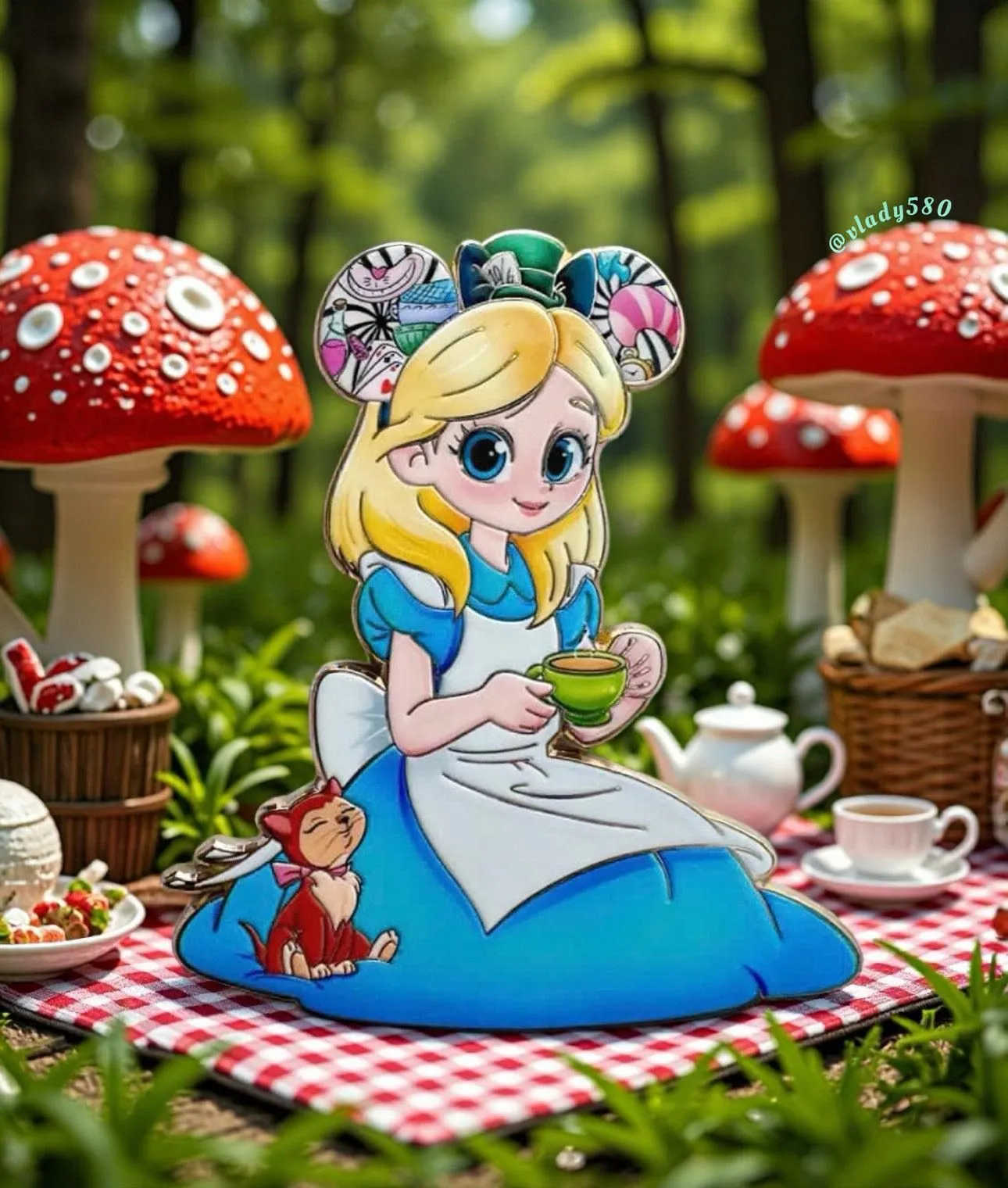 "We're All Ears" Alice Fantasy Pin