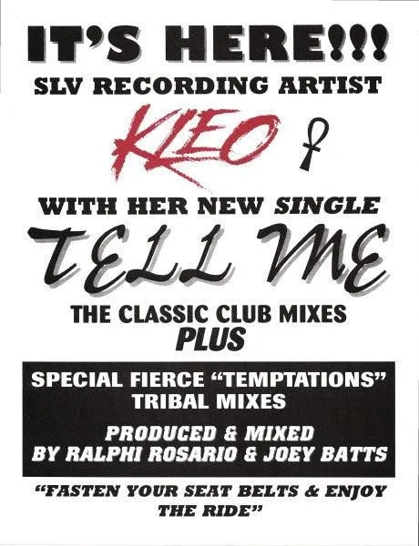 Kleo - Tell  Me (12", Promo)
