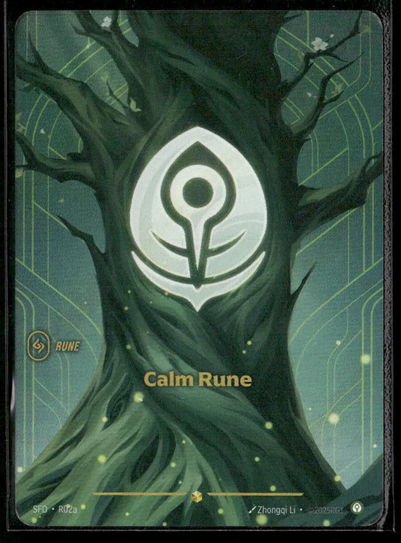 Calm Rune (R02a) #R02a Showcase - Riftbound Spiritforged