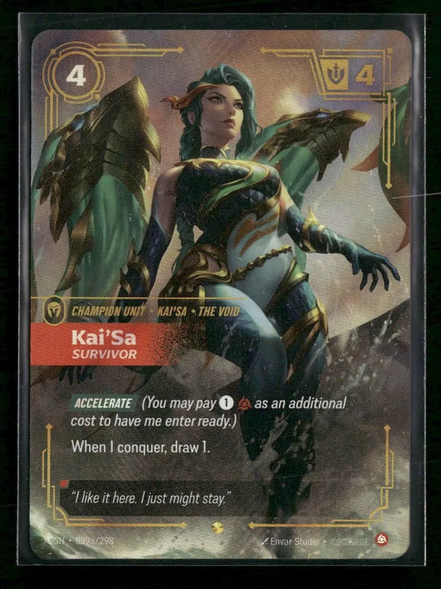 Kai'Sa - Survivor #039a/298 Legendary - Riftbound Origins