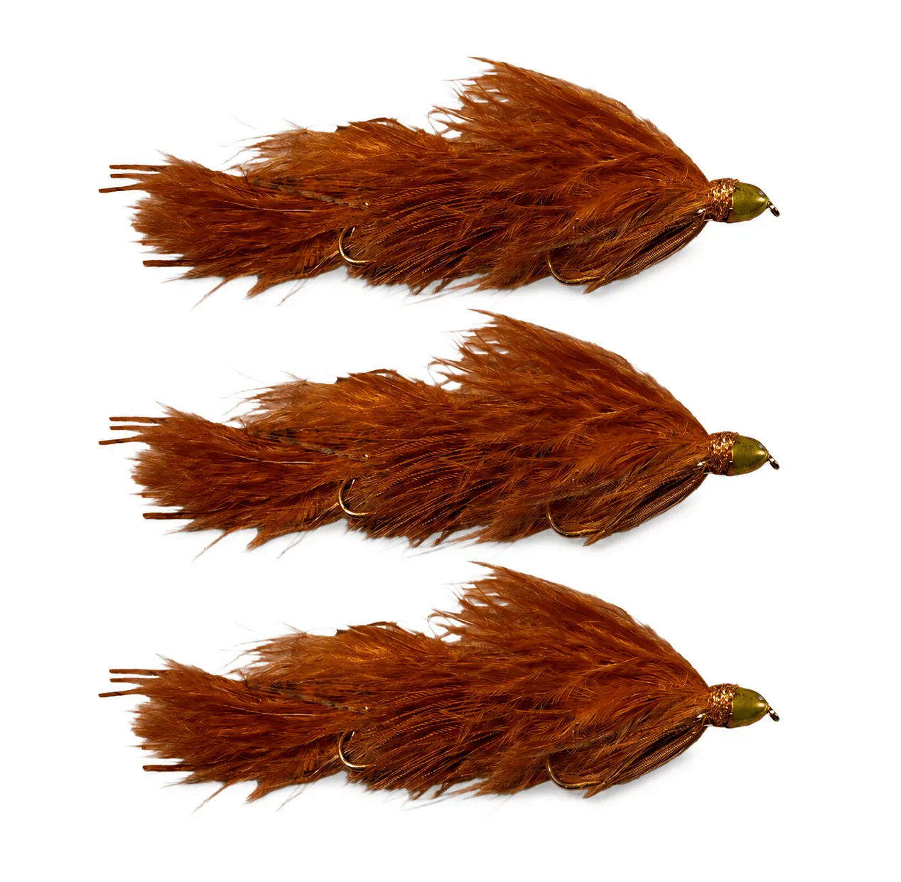 Peanut Envy Articulated Streamer Brown | 3 Pack