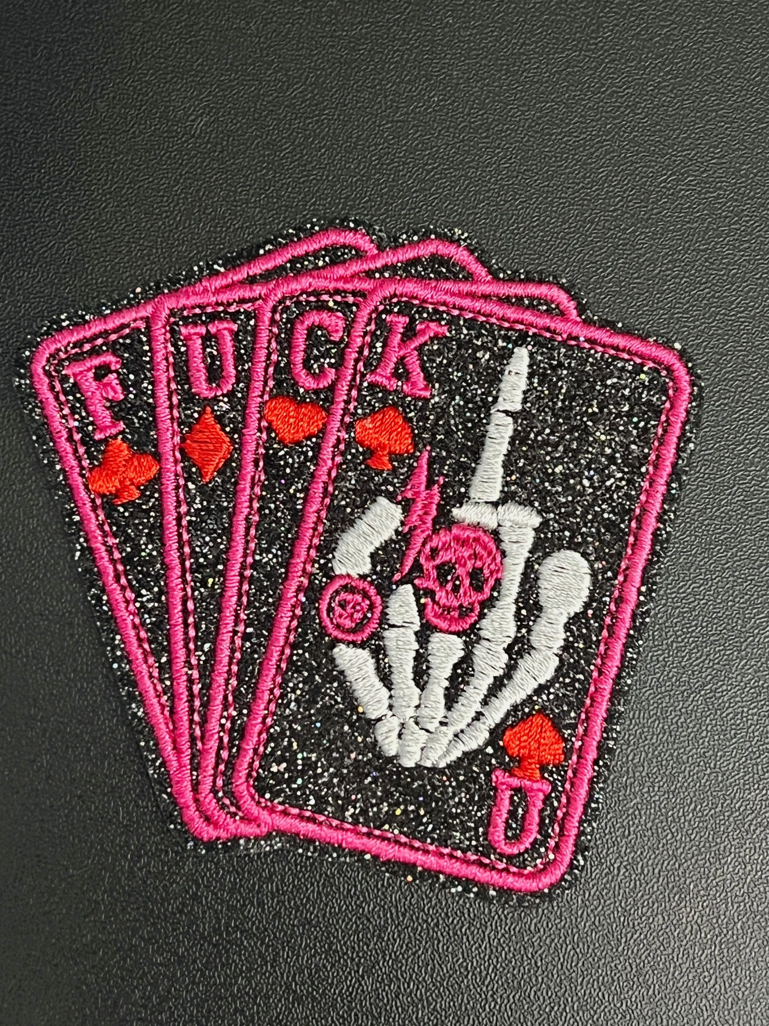 F U Cards Glitter Patch