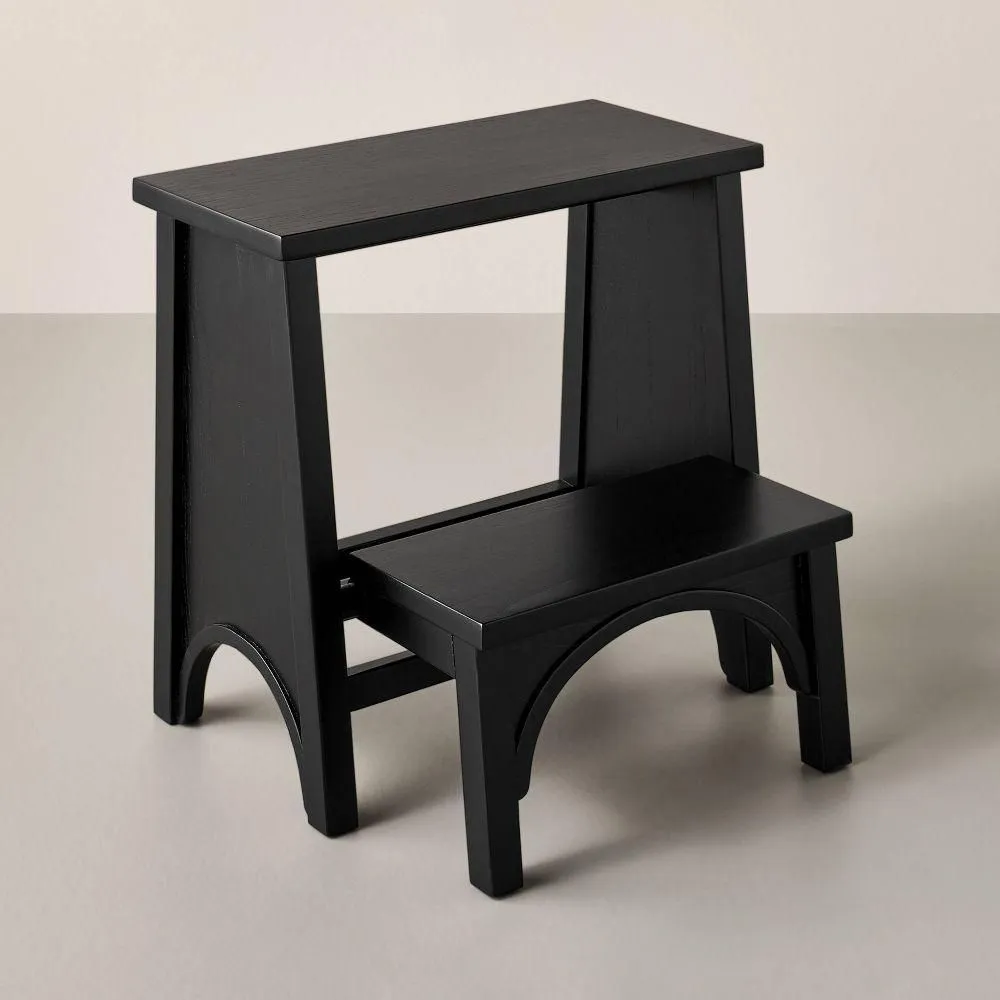 Open-box - Arch Step Stool Black - Hearth & Hand with Magnolia
