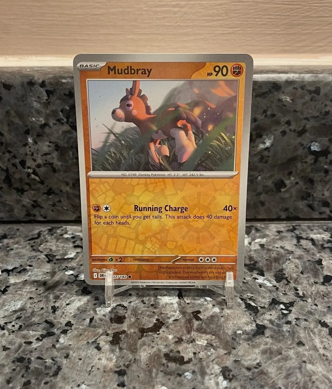 Pokemon TCG Mudbray Scarlet & Violet - Destined Rivals 107/182 Holo
