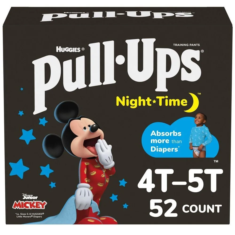 New without Tags - Size: 4T-5T - Pull-Ups Night-Time Disposable Training Pants - Boys' - 4T-5T - 52ct