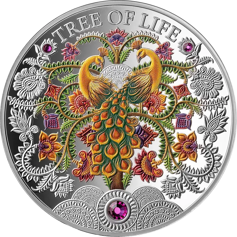 In Stock! 2026 Ghana Summer Tree of Life 1 oz Silver Coin (04/14)