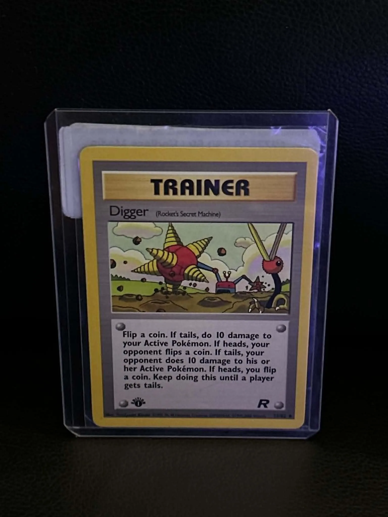Digger (Rocket's Secret Machine) 75/82 Team Rocket Uncommon Pokemon 1st Edition Moderately Played English Trading Card