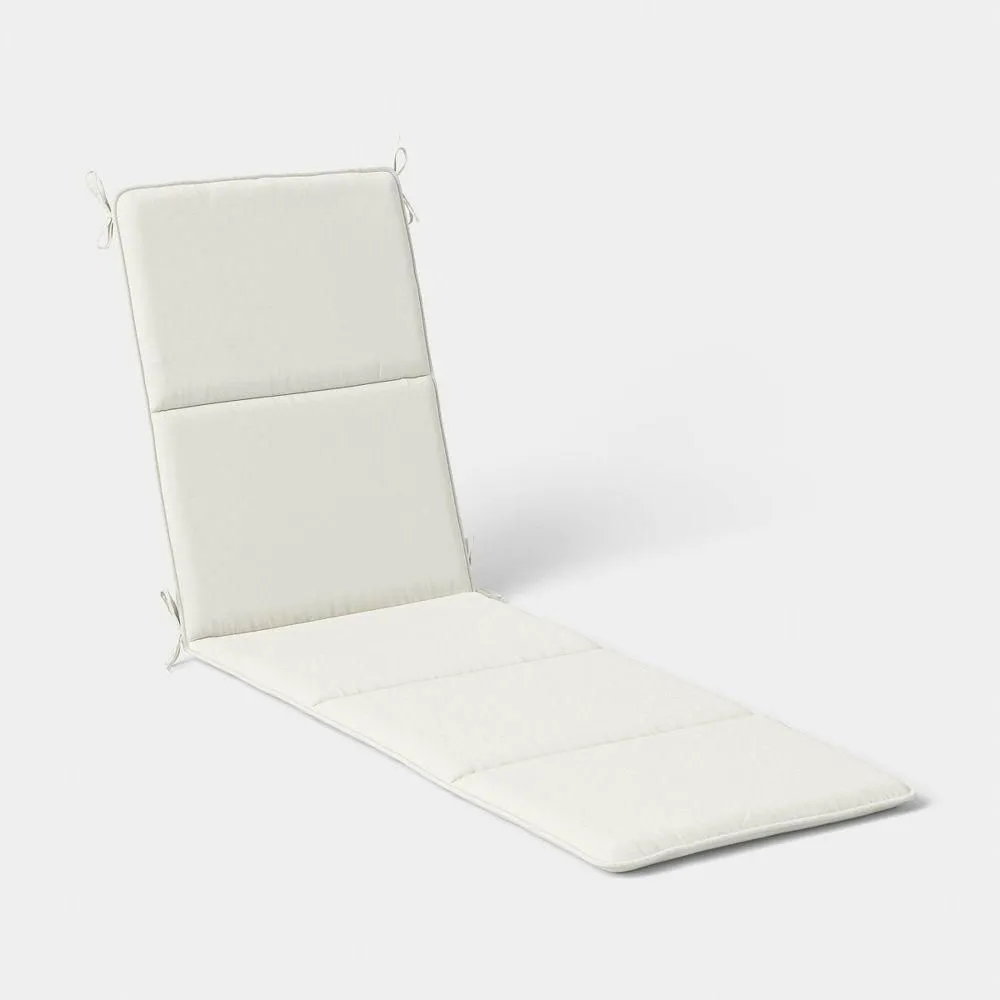 Open-box - 22"x78" Solid Chaise Cushion Ivory - Room Essentials