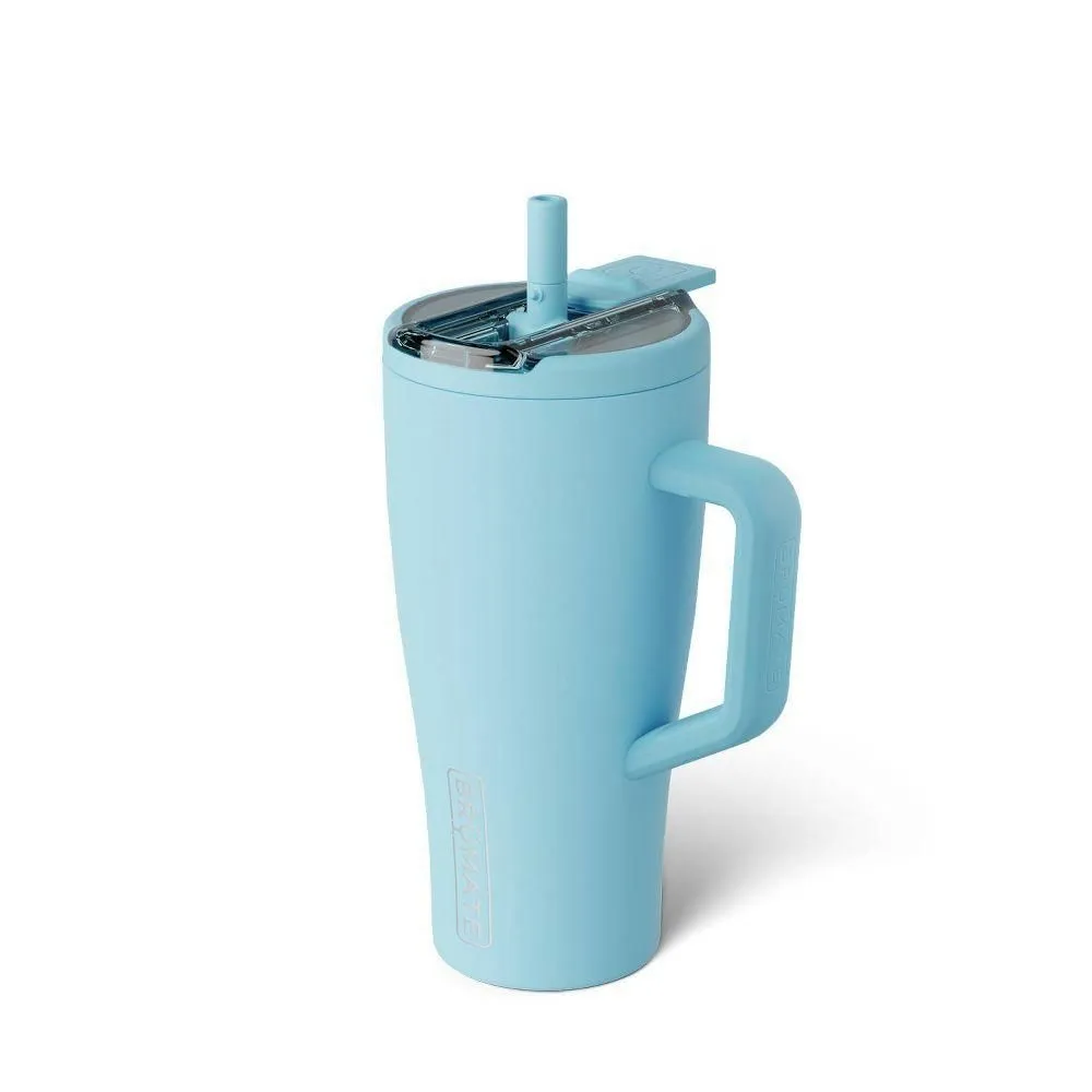 New without box - Size: 30 fl oz - BruMate 30fl oz Stainless Steel Era Flip Straw Tumbler - Glacier