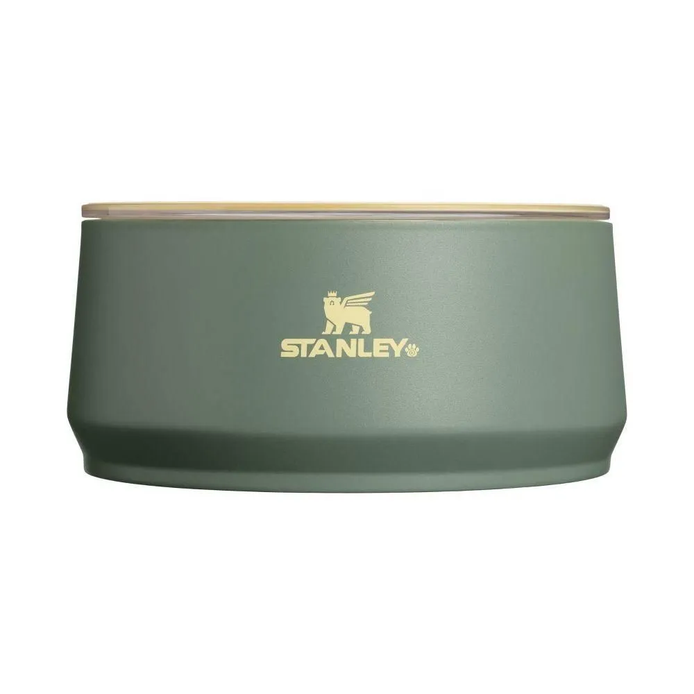 New without box - Stanley 6 Cup Stainless Steel Pet Bowl - Green Western