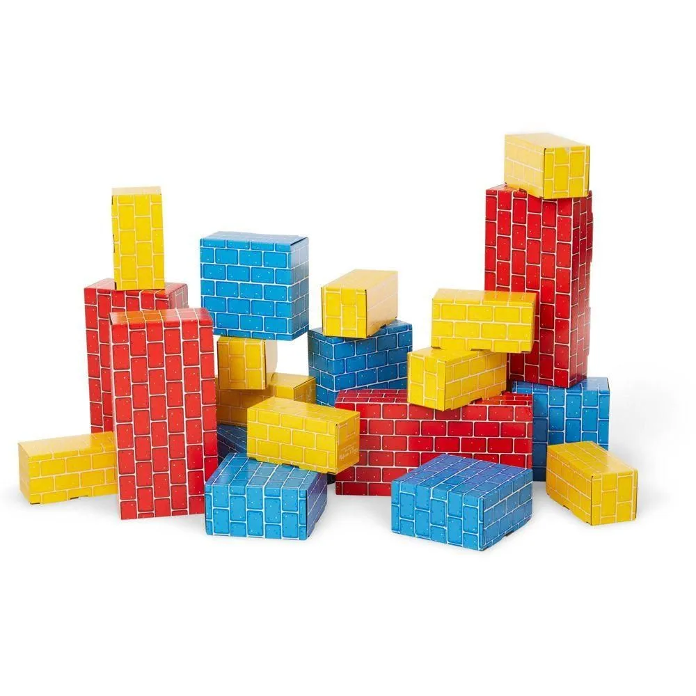 Brand New - Melissa & Doug Lightweight Jumbo Cardboard Building Block Set - 40pc
