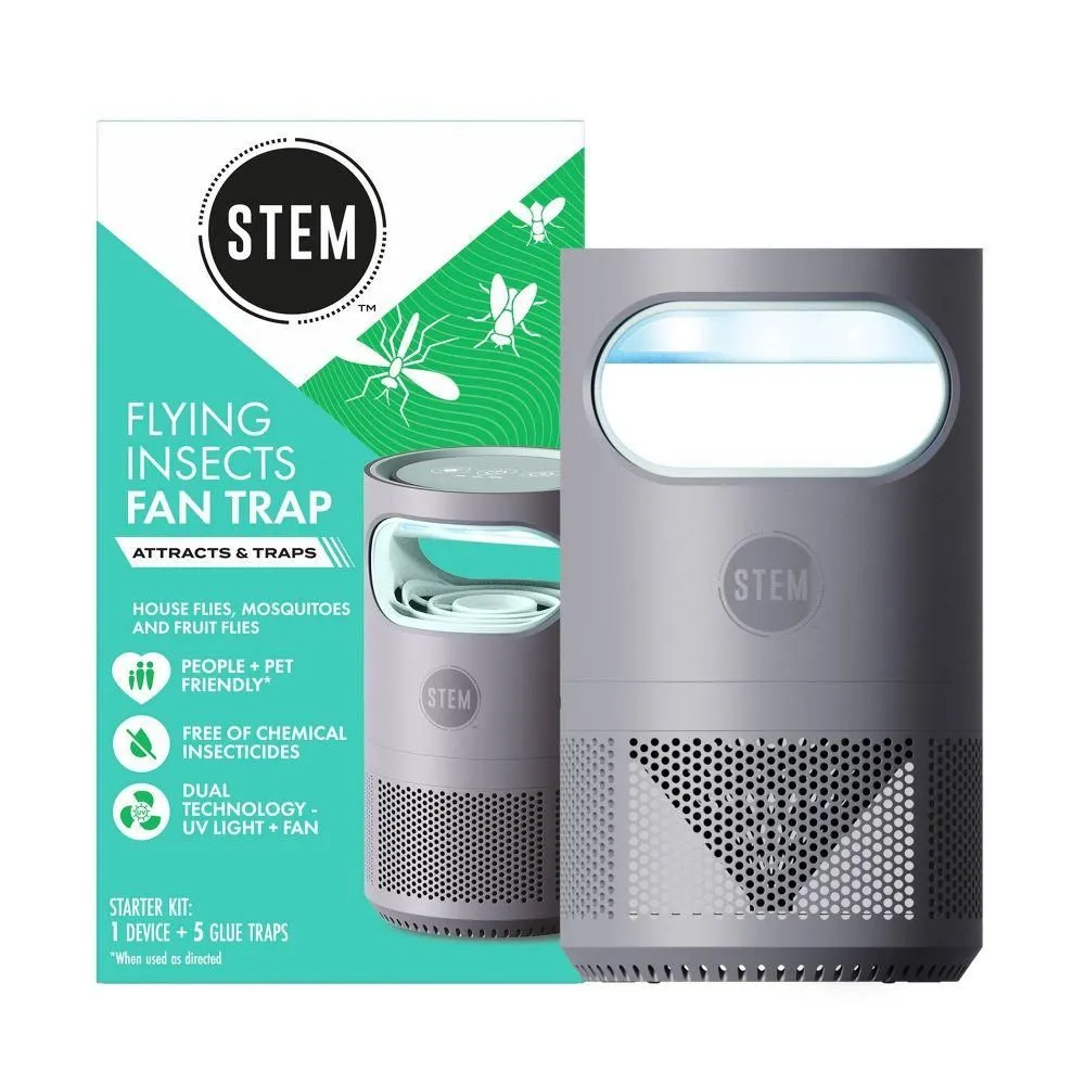 Open-box - STEM Electric Fan Fly Gnat and Fruit Fly Trap Indoor Starter Kit