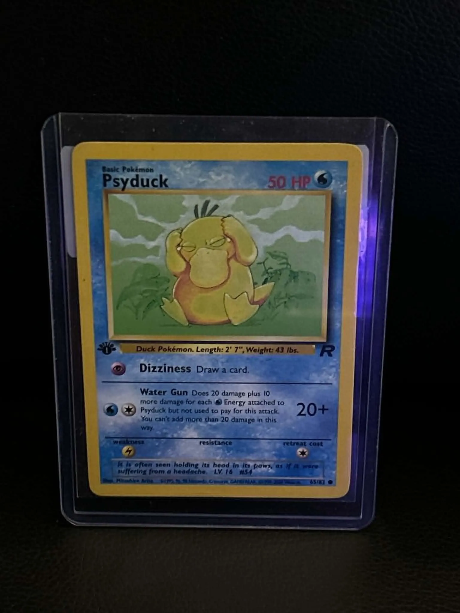 Psyduck 65/82 Team Rocket Common Pokemon 1st Edition Lightly Played English Trading Card