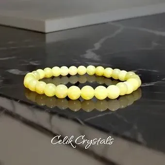 Lemon / Yellow Jade Bracelet 6mm, 8mm, 10mm