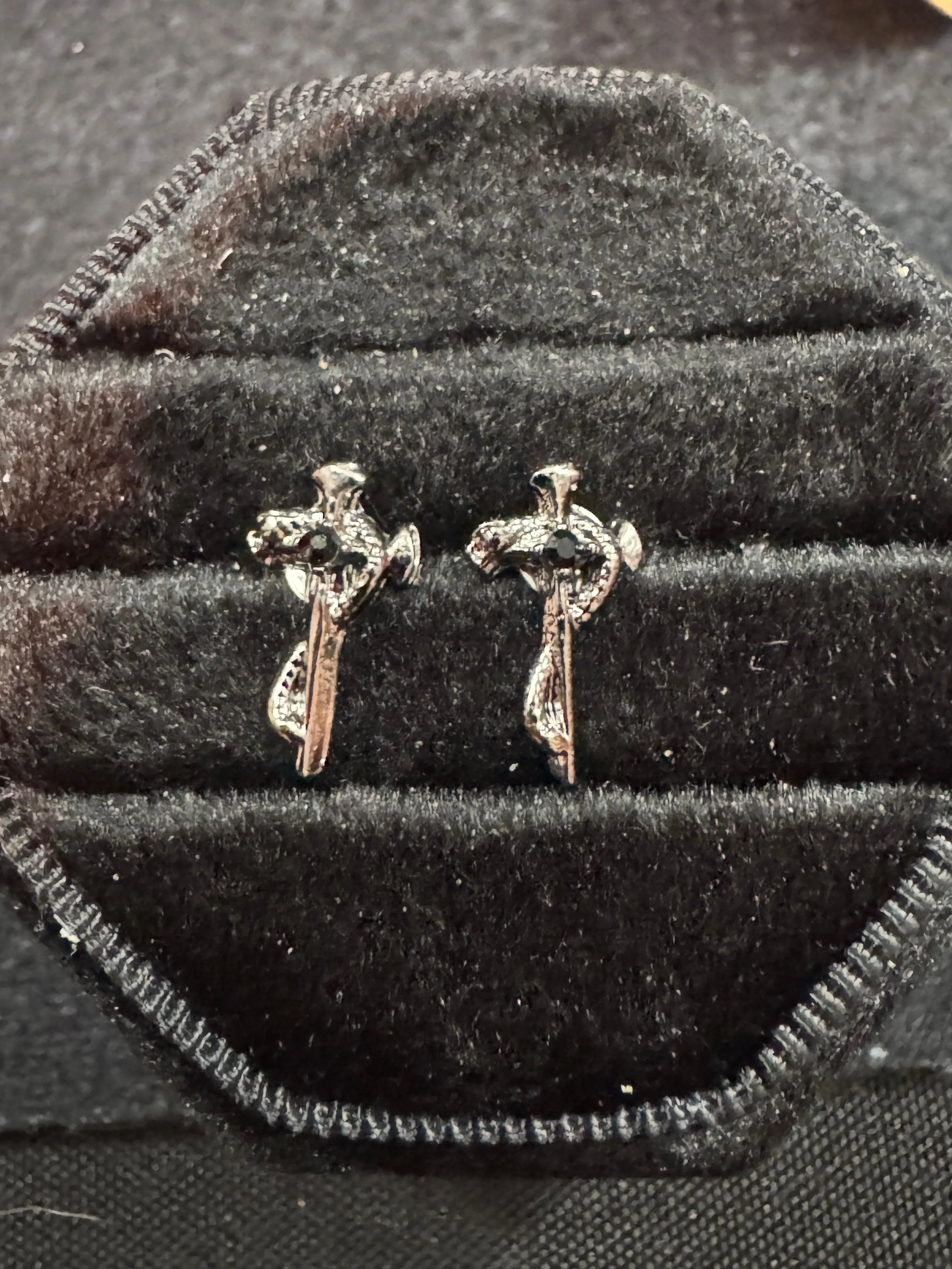 Handmade Cross Stud Earrings
