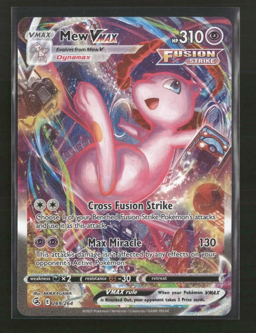 SWSH08: Fusion Strike Mew VMAX (Alternate Art Secret) #269/264