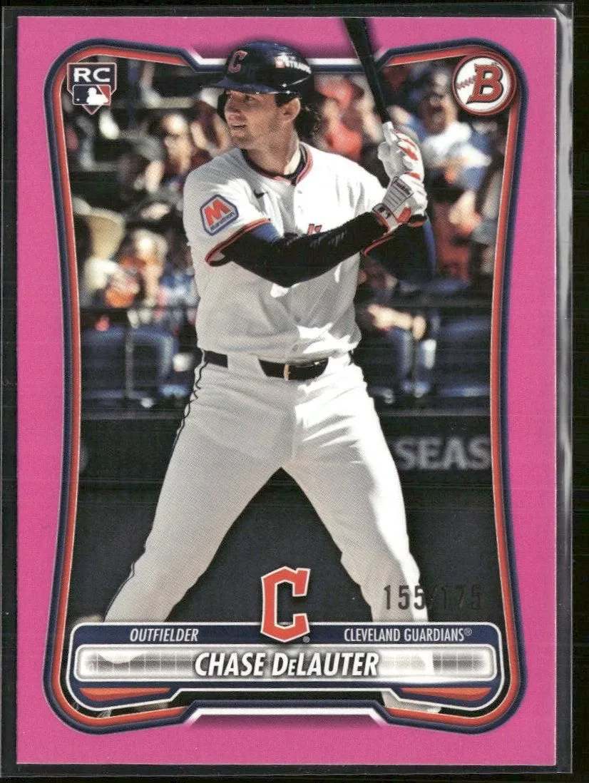 2026 Bowman Pink Chase DeLauter Rookie #/175 #37