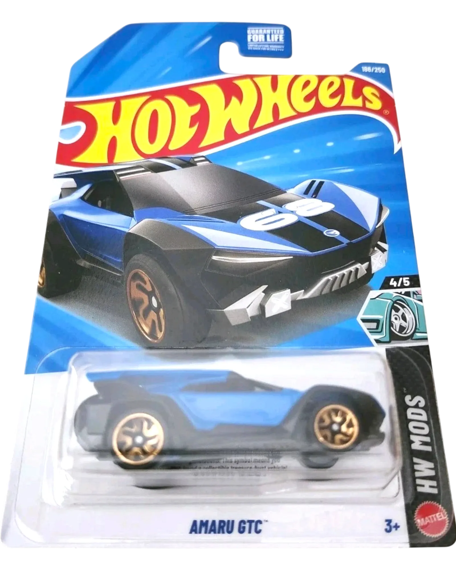 Hot Wheels Amaru GTC New Blue Treasure Hunt 1:64 Die-Cast Mods #186/250