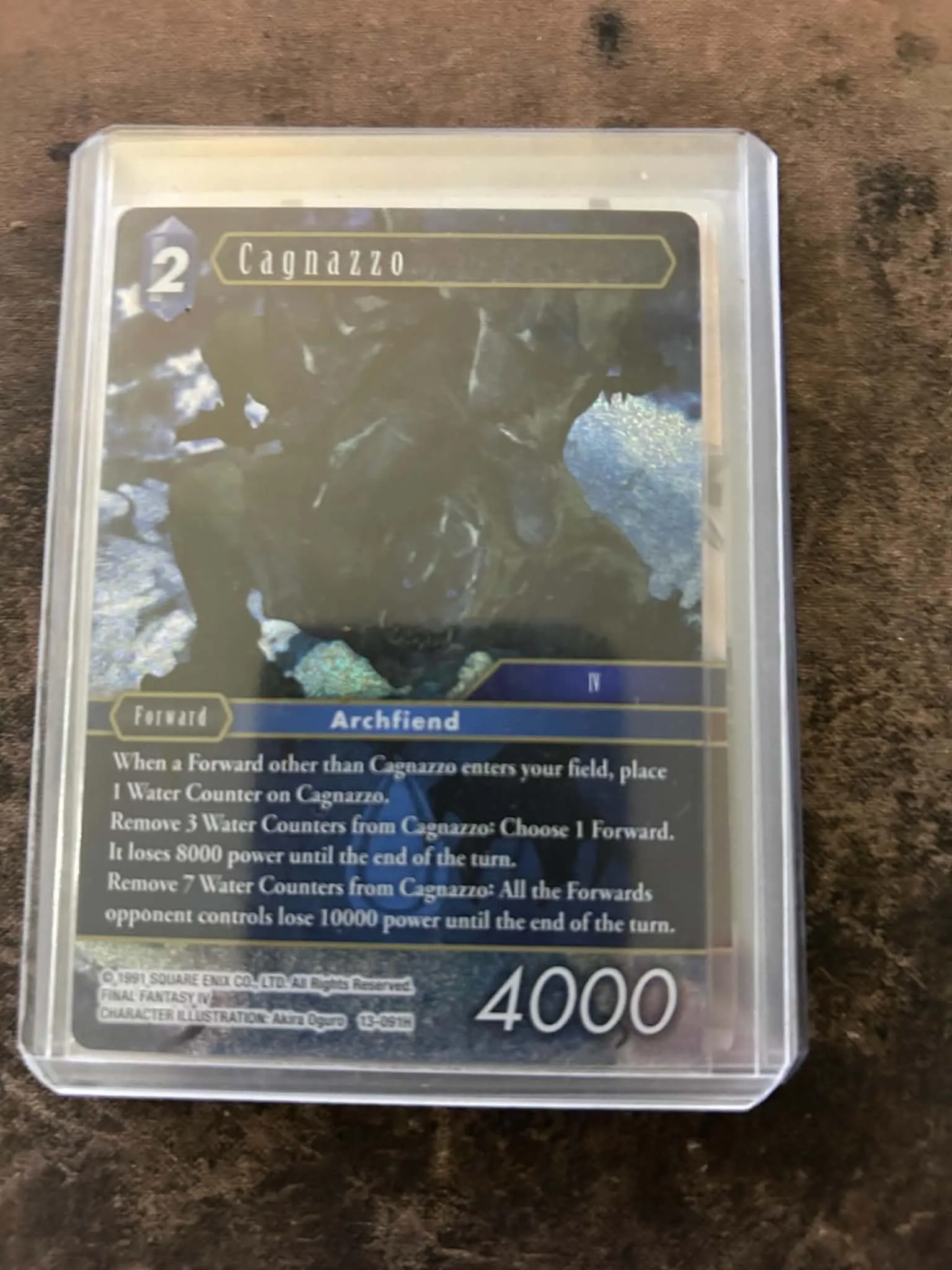 Cagnazzo 13-091H Opus XIII: Crystal Radiance Hero Final Fantasy TCG Foil Lightly Played English Trading Card