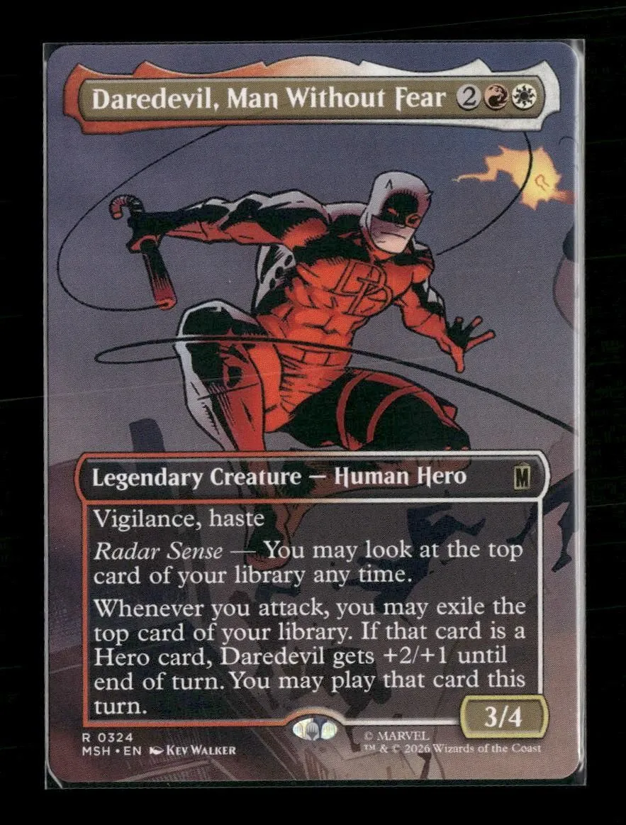 Marvel Super Heroes Daredevil, Man Without Fear (Borderless) (0324) #324