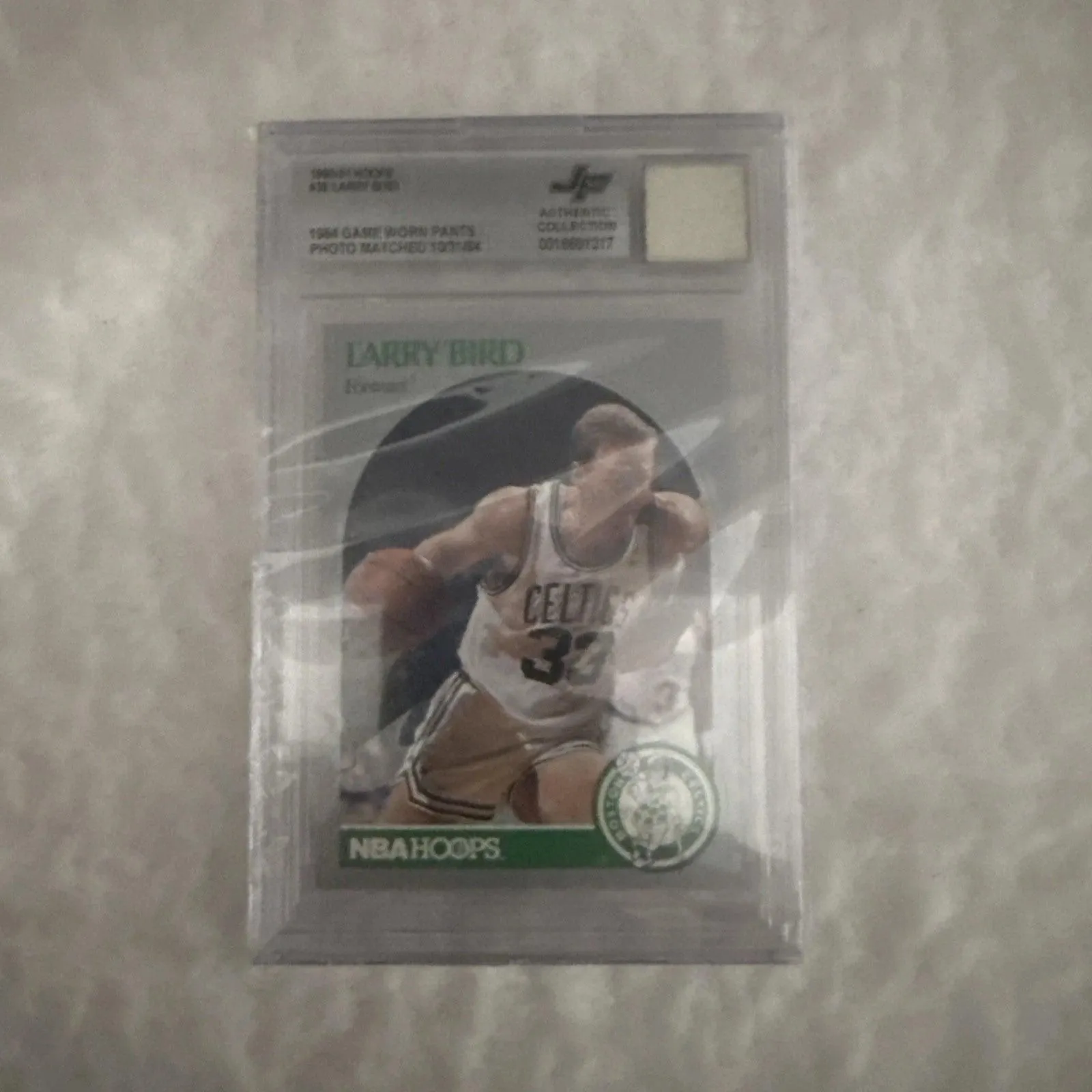 1990-91 NBA Hoops - Larry Bird #39 GAME WORN PANTS- BGS-Photo Matched 10/31/84!!