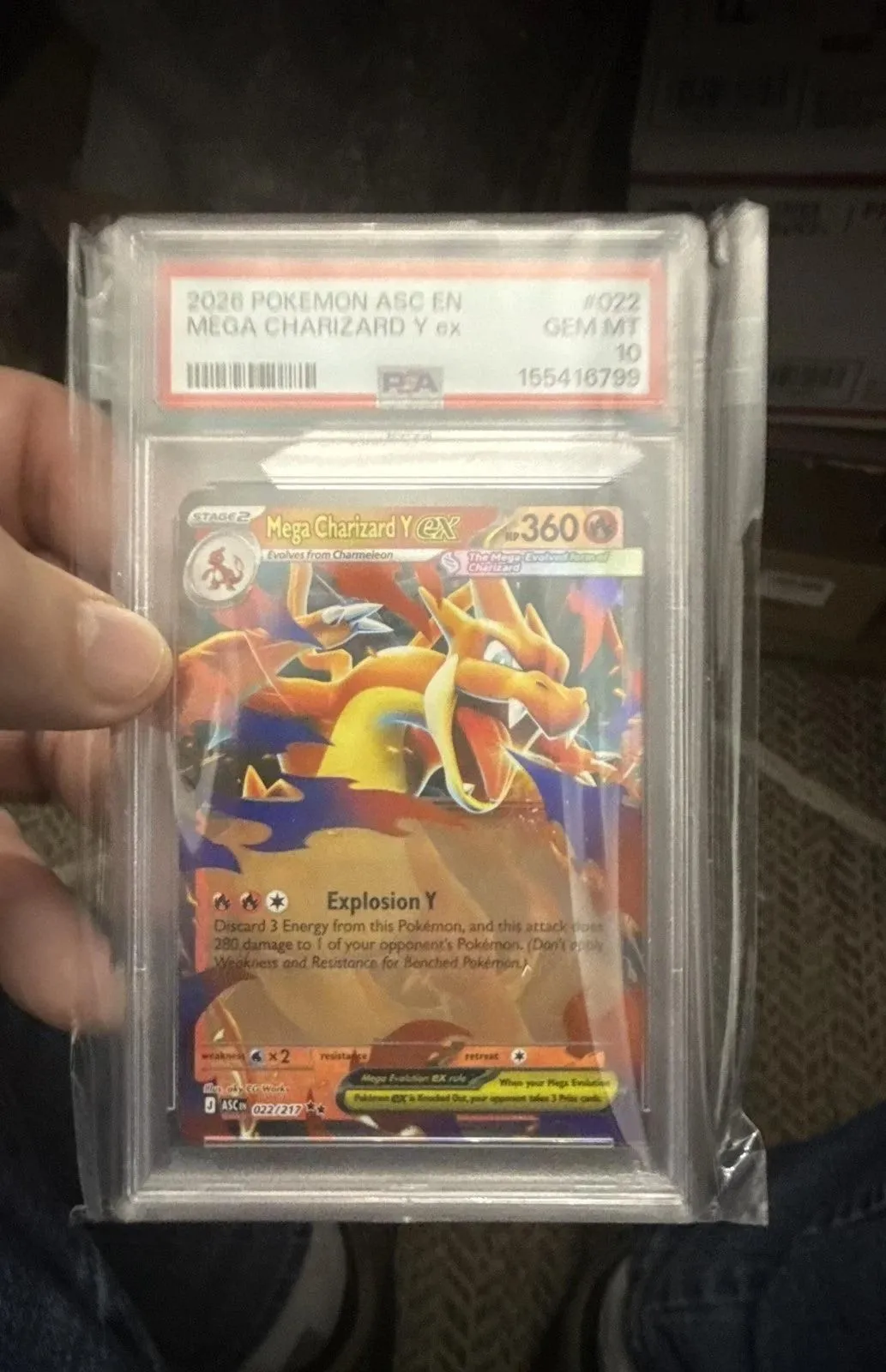 Mega Charizard Y ex 022/217 Me: Ascended Heroes Holo