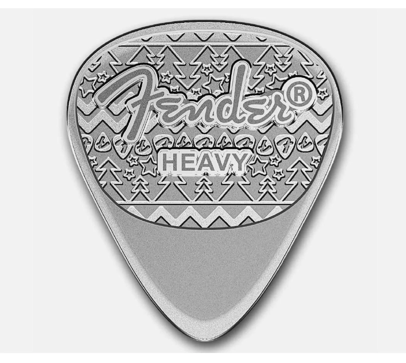 In Stock! 2025 10 Gram Silver Fender 351 Heavy Guitar Pick - 3,500 Mintage