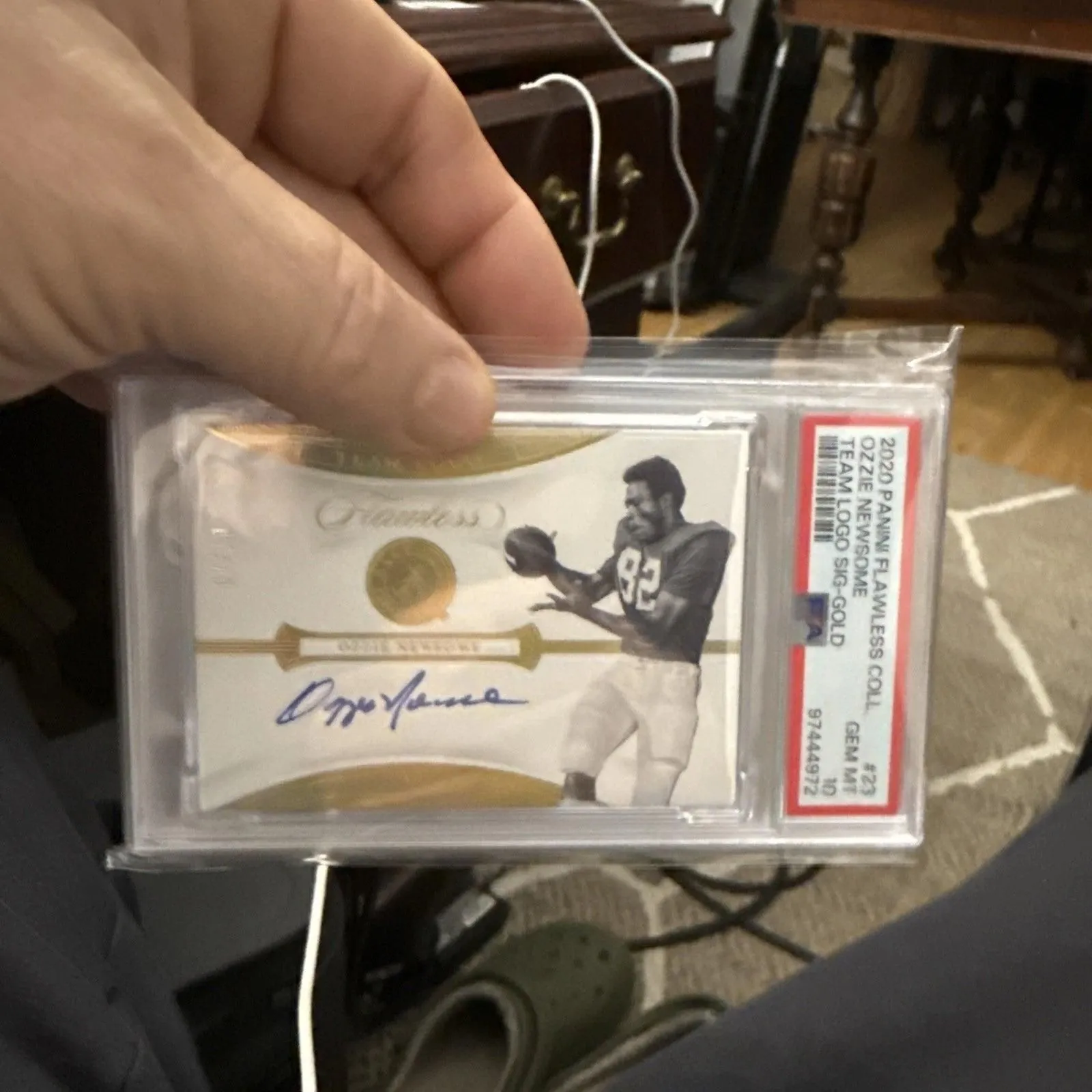 2020 Flawless Collegiate - Team Logo Signatures Ozzie Newsome Gold /10