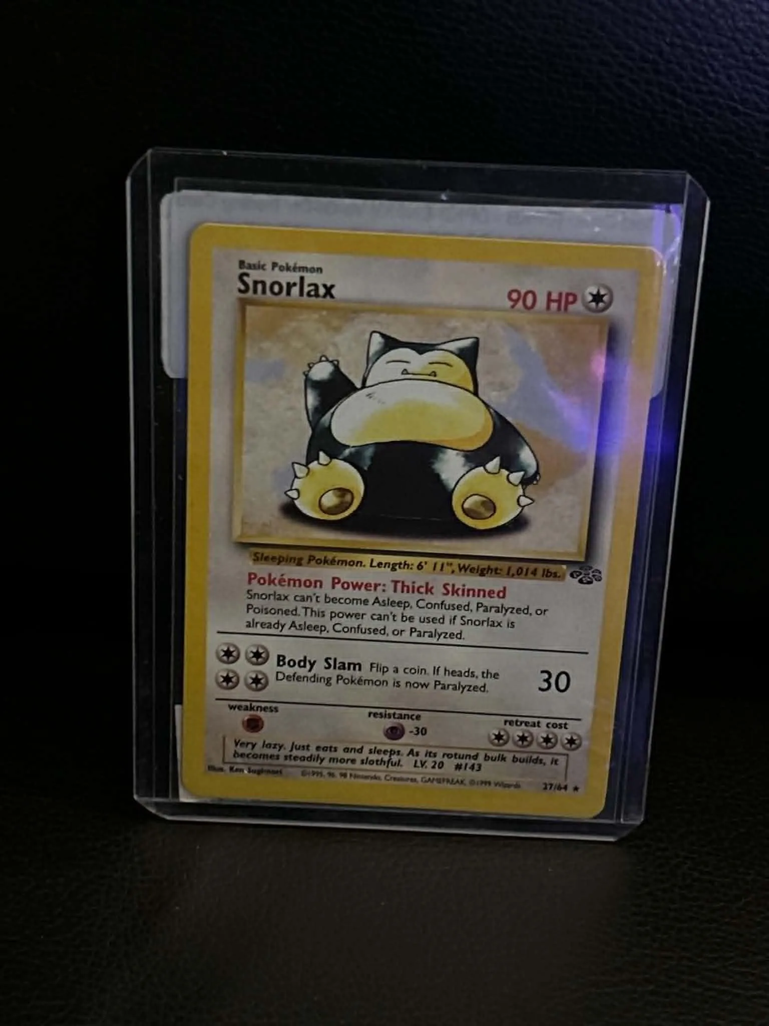Snorlax (27) 27/64 Jungle Rare Pokemon Unlimited Lightly Played English Trading Card