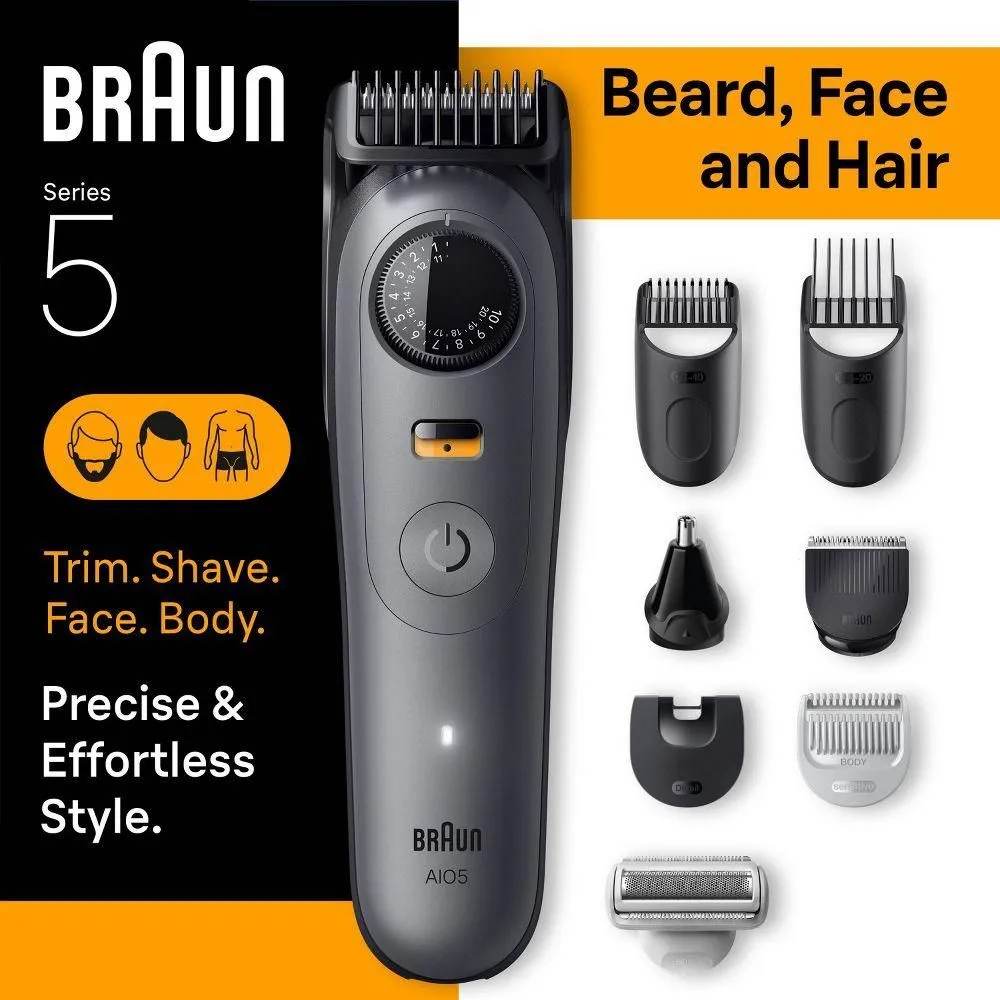 Brand New - Braun All-In-One Series 5 Trimmer Kit for Beard Face Hair and Body