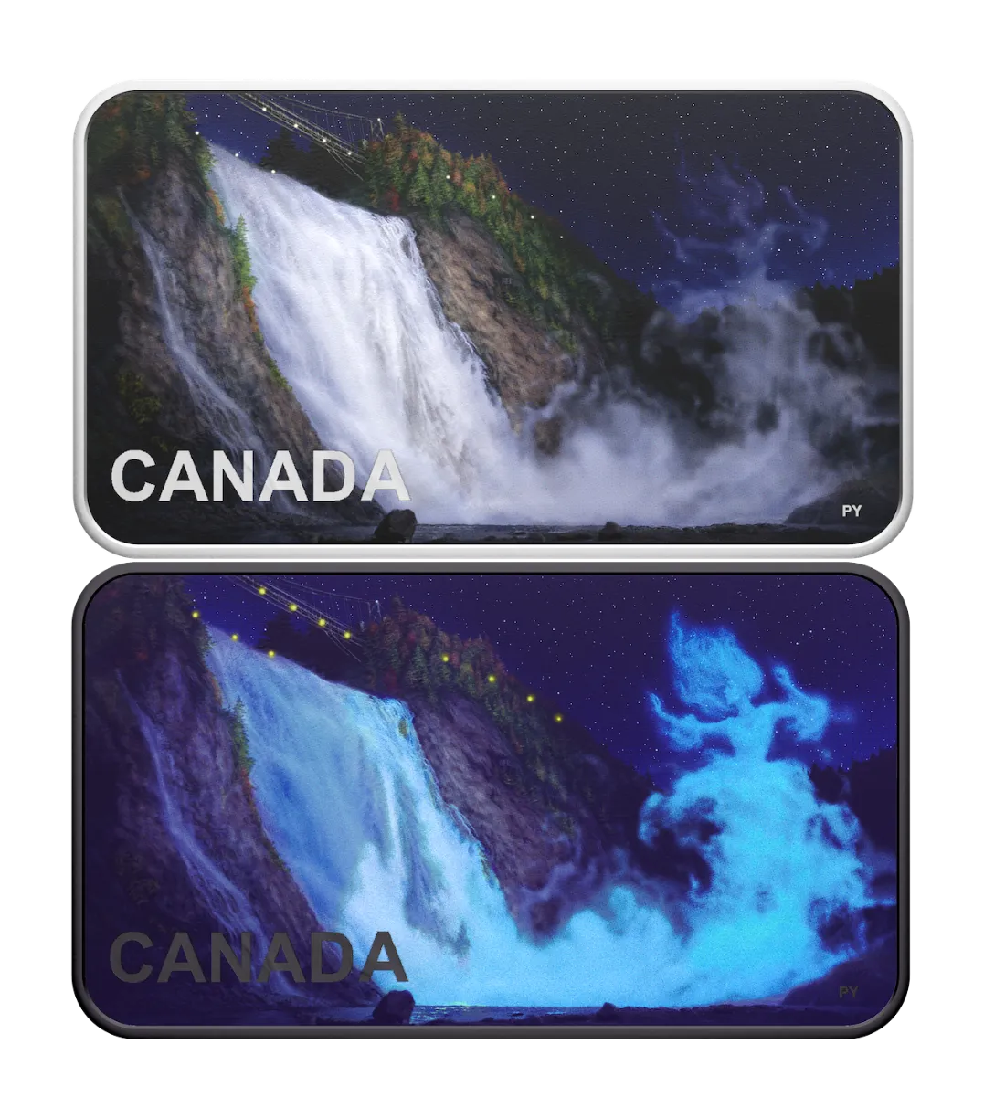 In Stock! 2025 Canada Haunted Canada Lady in White 1 oz Silver Coin (OGP) with BLACK LIGHT INCLUDED