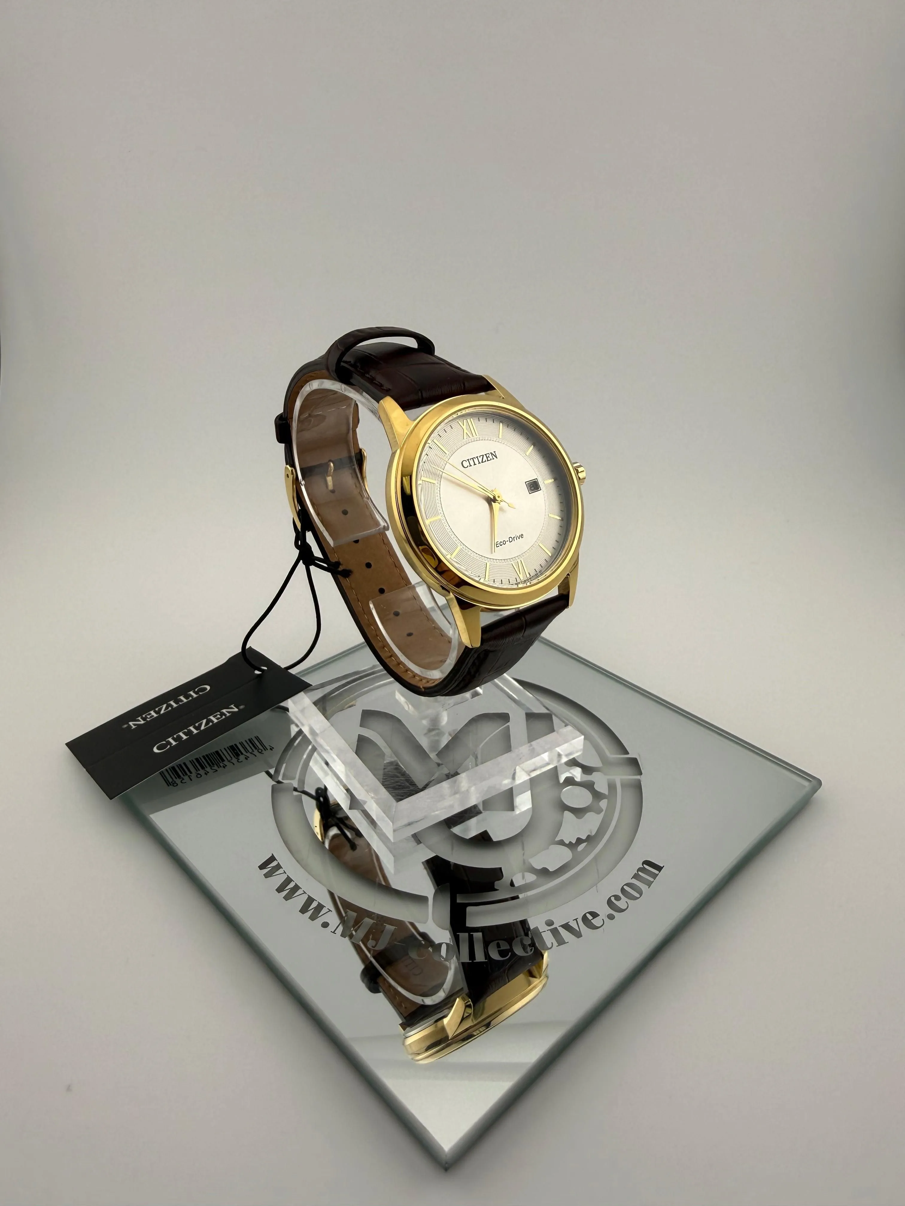 Citizen Eco-Drive Gold & Silver Dress Watch (AW1232-04A)