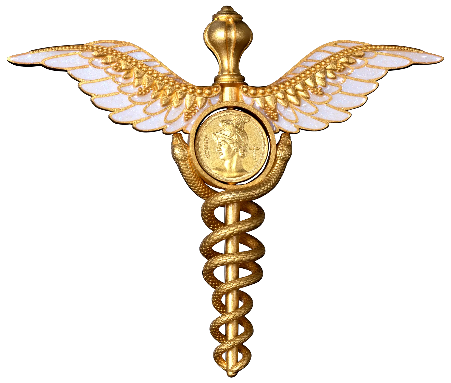 In Stock! 2025 Samoa Staff of Hermes (Caduceus) 2 oz Silver Coin