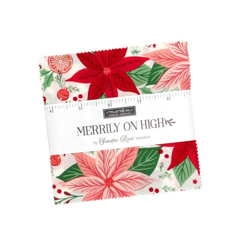 Merrily On High 5" Charm Pack 43210PP Sweetfire Road Design Moda