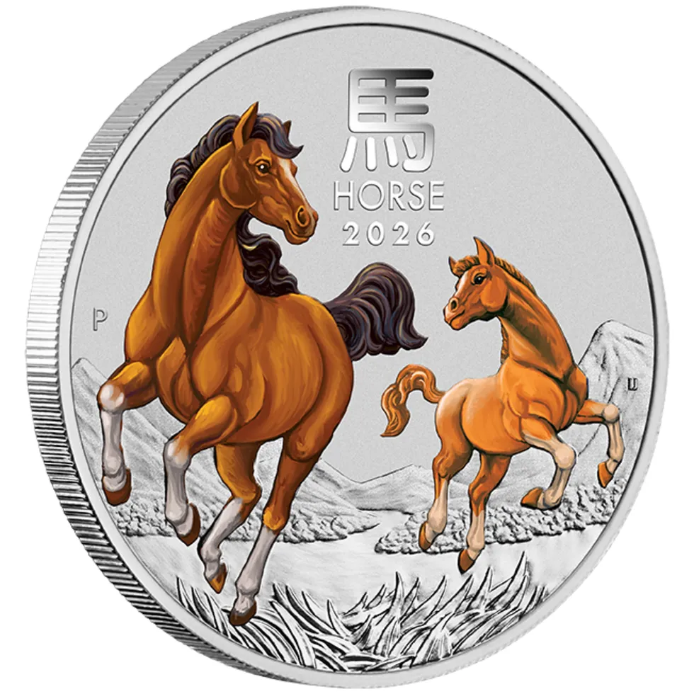 In Stock! 2026 Australia Hobart Money Expo ANDA Lunar Horse 1/4 oz SILVER COLORED IN CARD