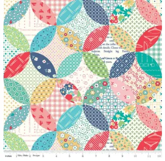 Vintage Happy 2 Quilted by Lori Holt C9145-MULTI Half Yard