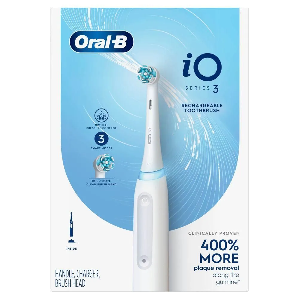 Open-box - Oral-B iO Series 3 Electric Toothbrush with Brush Head - White