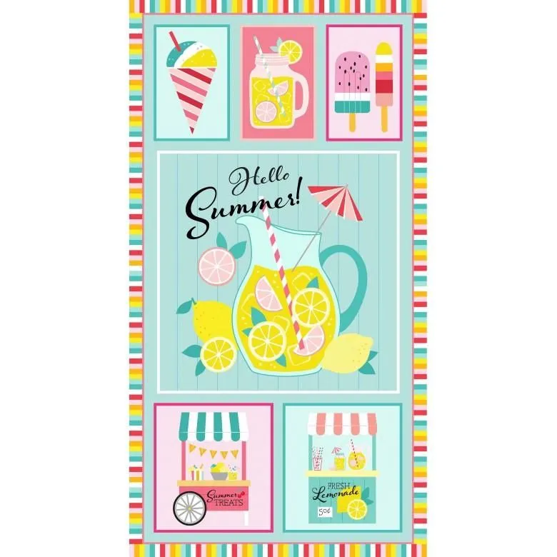 Hello Summer 24" Panel Michael Miller 108P