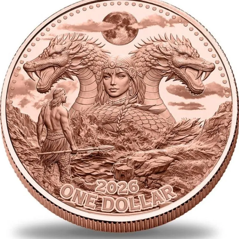 2026 Mesa Grande Sisiutl Sea Serpent 5 oz Copper Coin