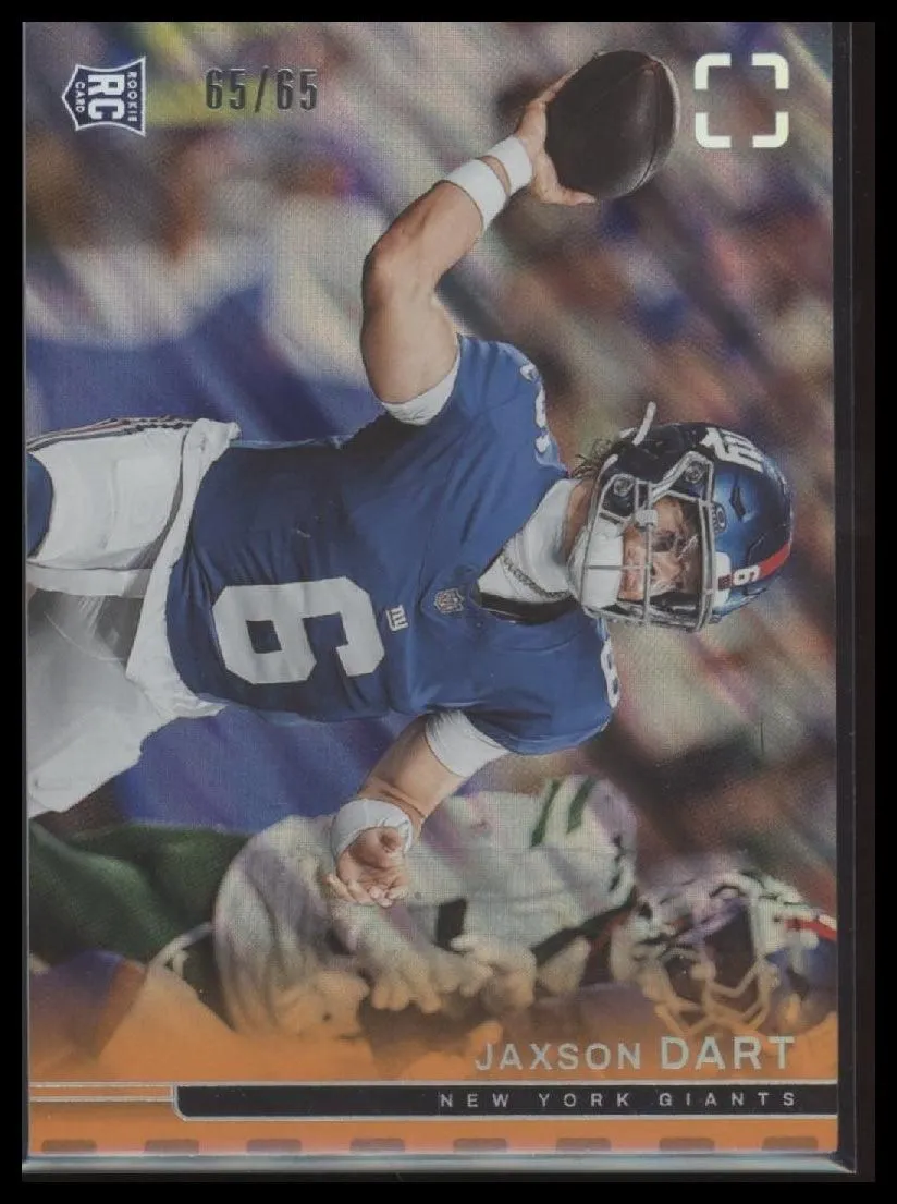 2025 Panini Photogenic Orange Jaxson Dart Rookie #/65 #178