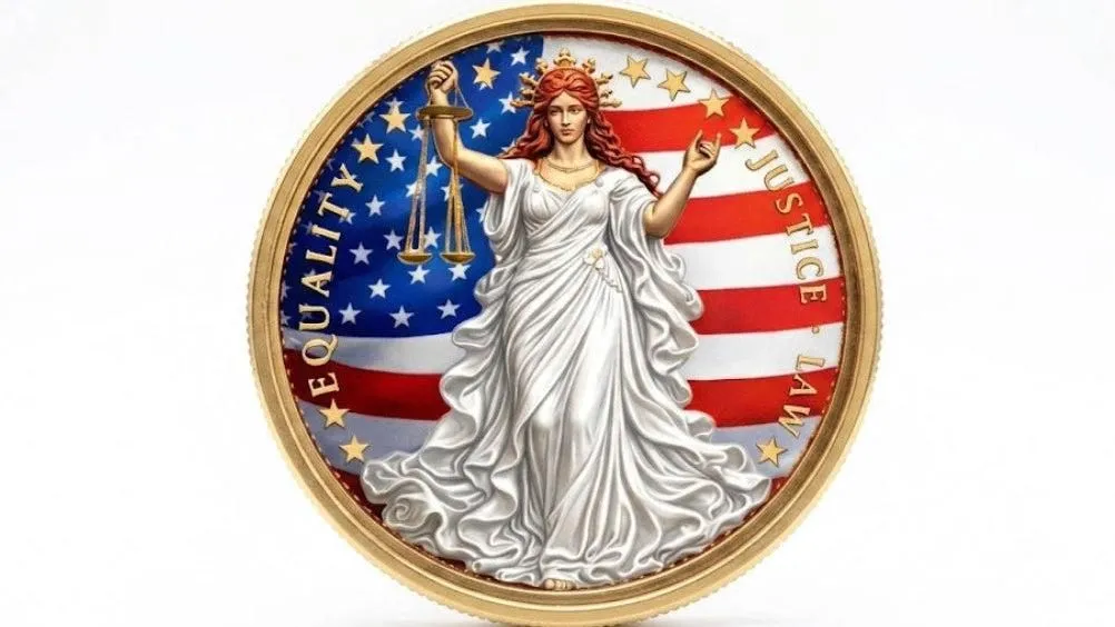 In Stock! The Scales of Justice  5 oz Copper Colorized Come in capsules