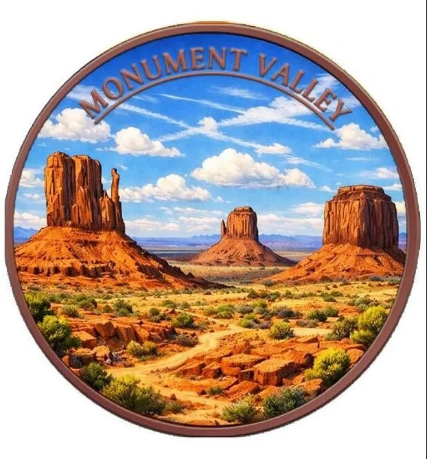 In Stock! Natural Wonders Monument Valley Colorized 5 oz Copper Round (03/19)