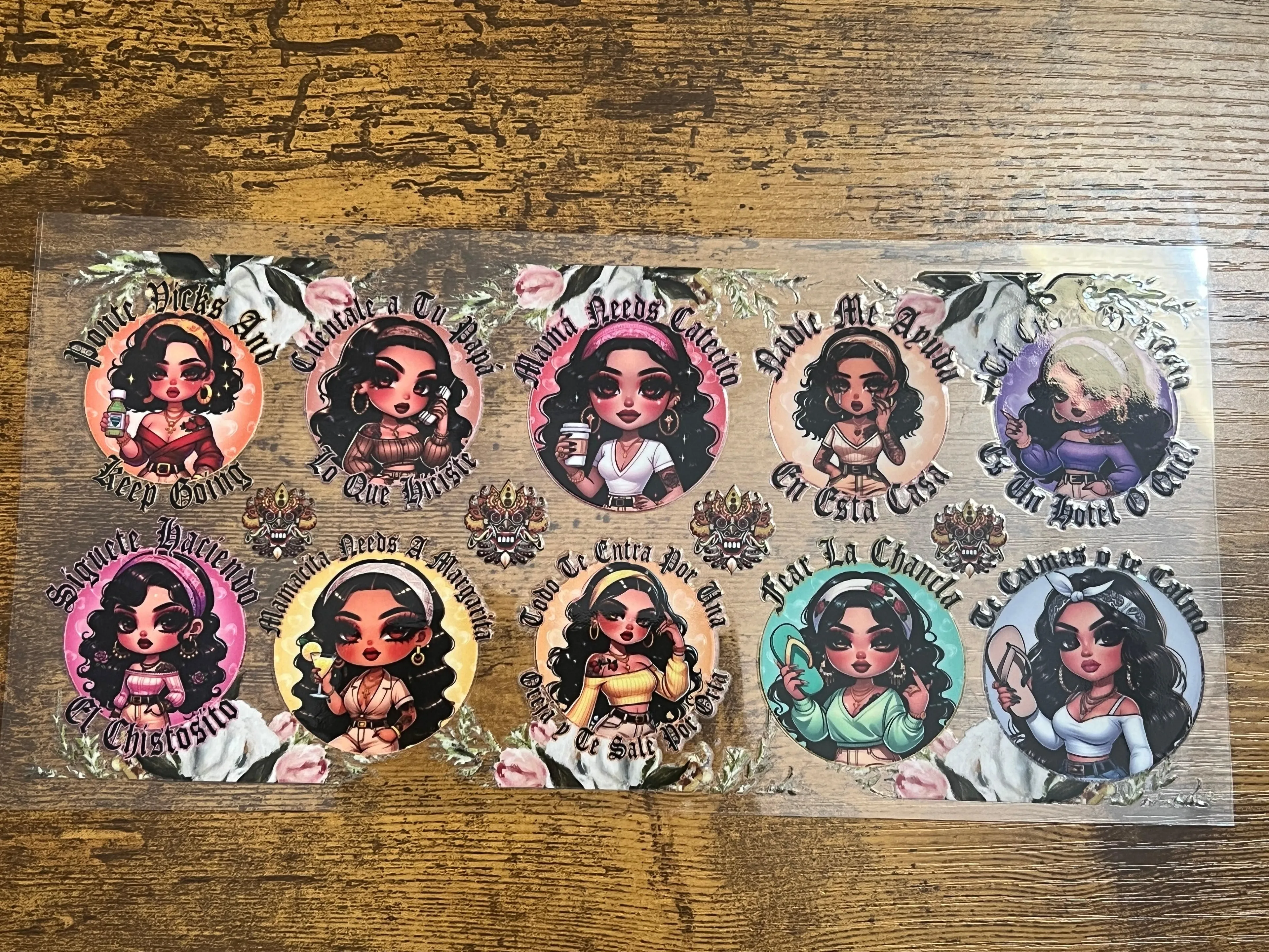 Latina Ladies Collage Wrap