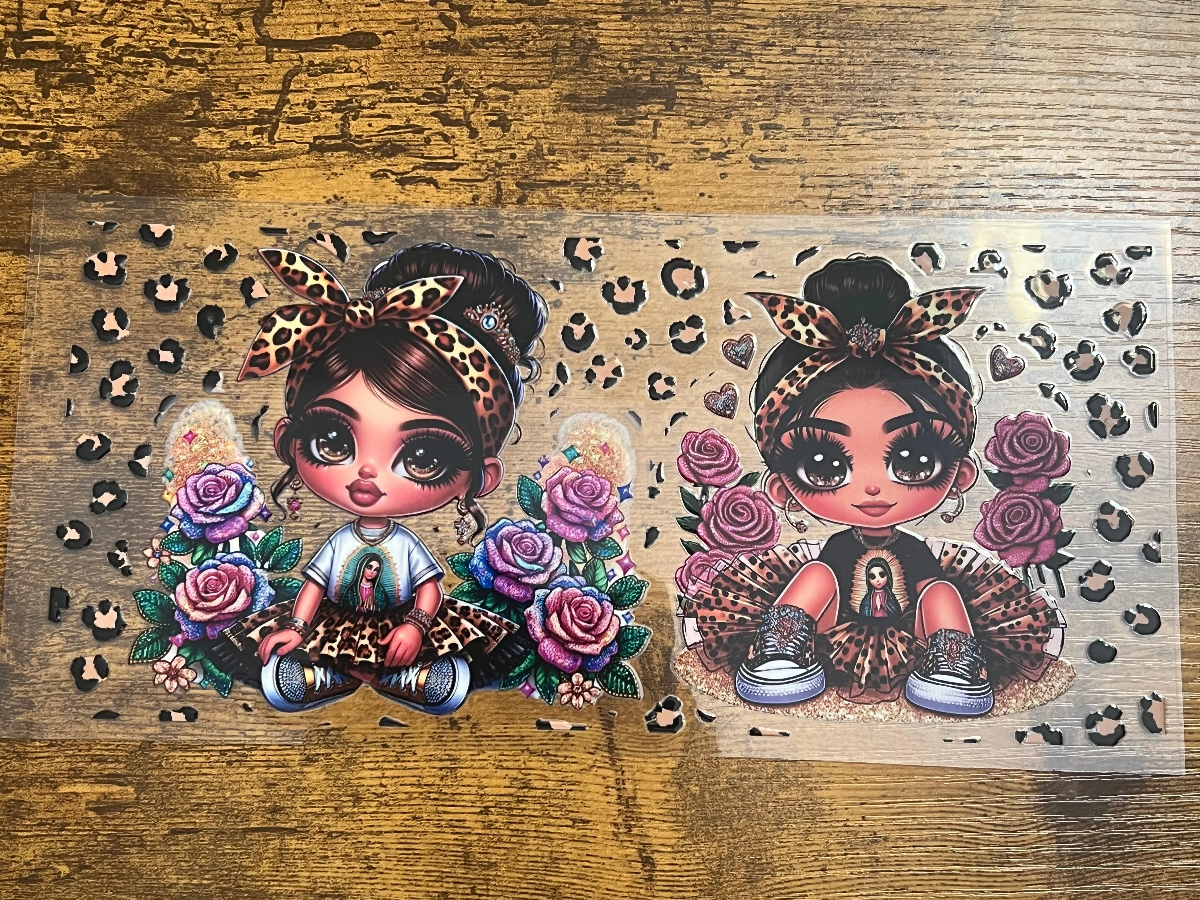 Little Latina Girl Mother Mary Wrap