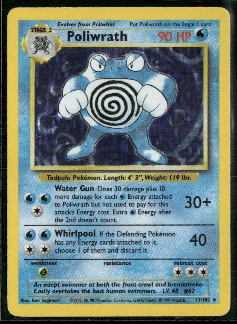 Base Set Poliwrath #013/102