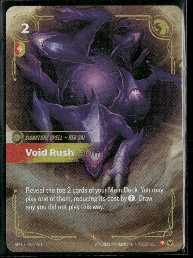 Void Rush #188/221 Rare - Riftbound Spiritforged