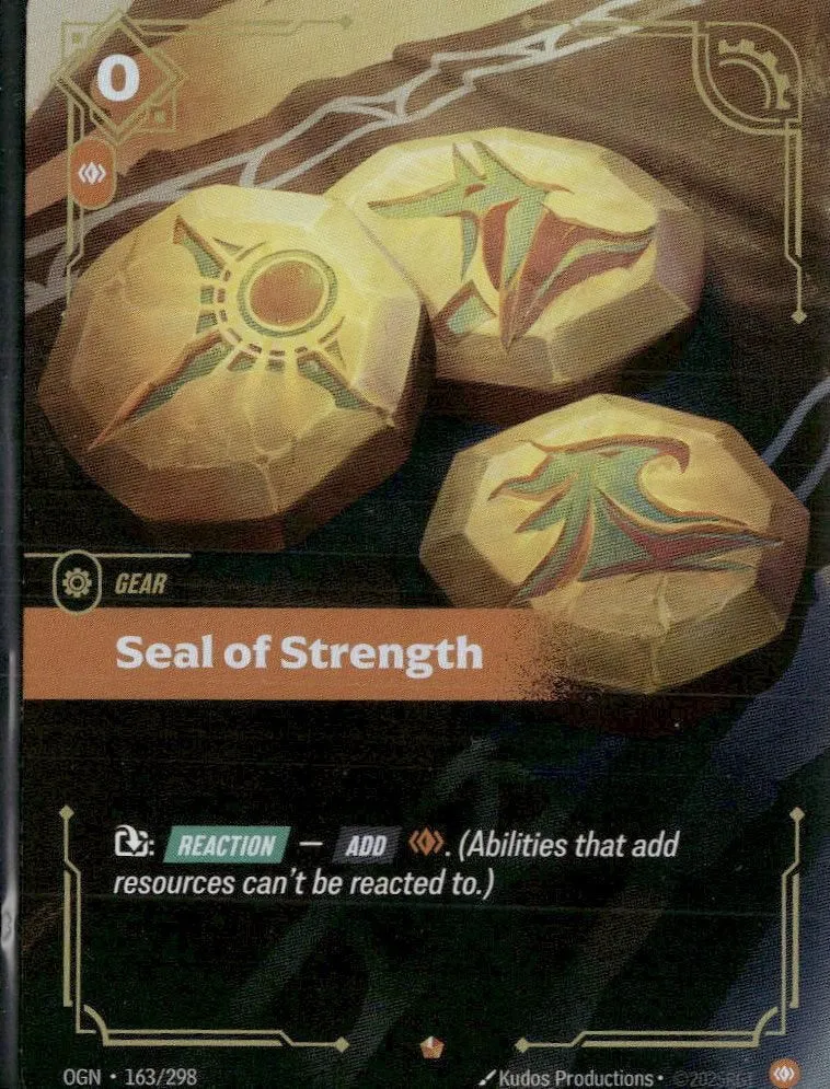 Seal of Strength #163/298 - Riftbound Origins